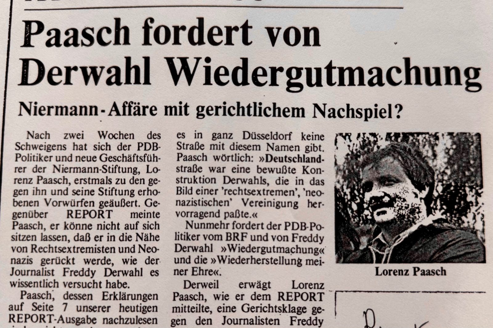 Auszug aus dem Grenzland-Report vom 4. September 1987 (Bild: BRF)